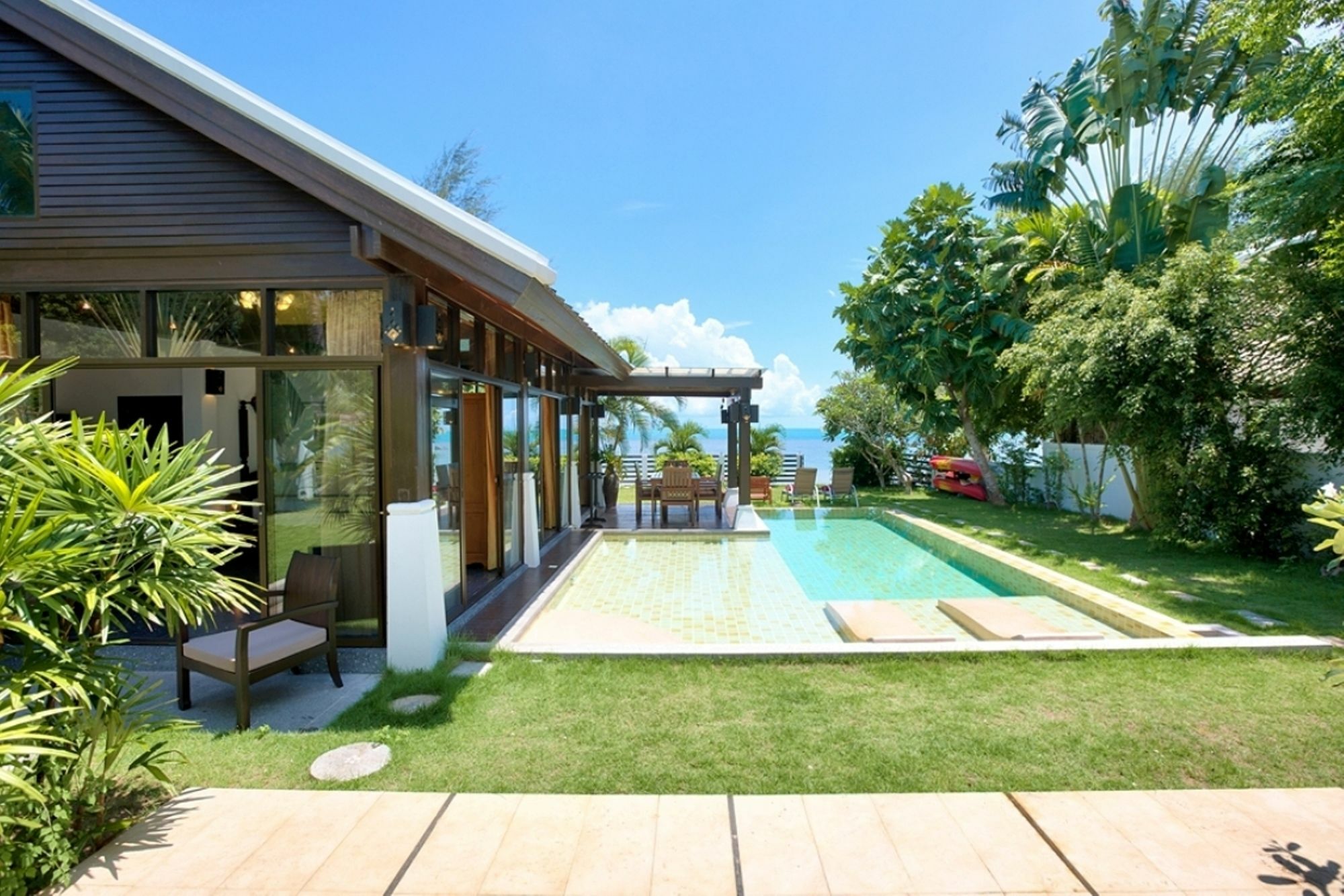 Emerald Sands - Beach Front 4 Bed Pool Villa Koh Samui Exterior foto